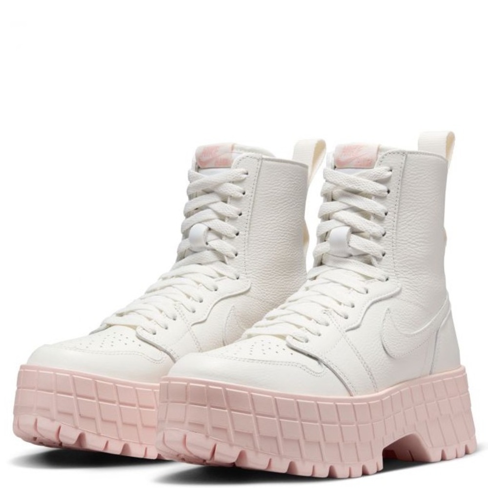 NIKE AIR JORDAN 1 BROOKLYN BOOTS WOMENS size 8 - NEW shoes sneaker pink/white
